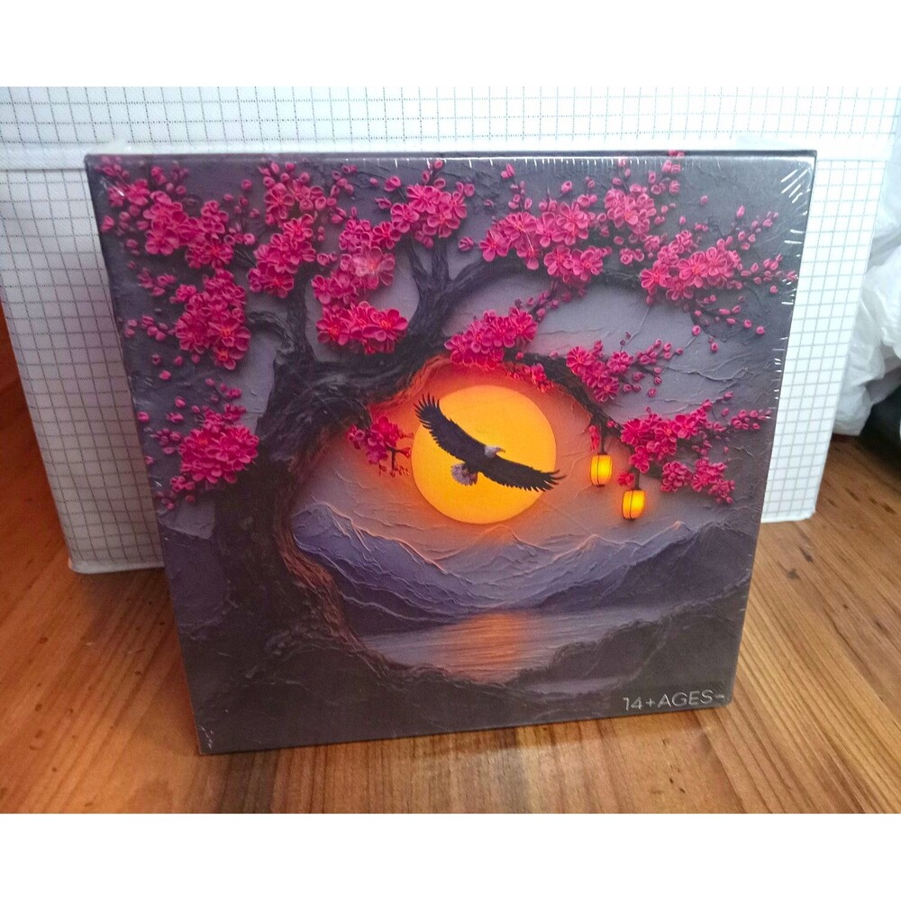 ZZndjxile Eagle Sunset Dreams Animals Jigsaw Puzzle 1000pc Interlocking 17+